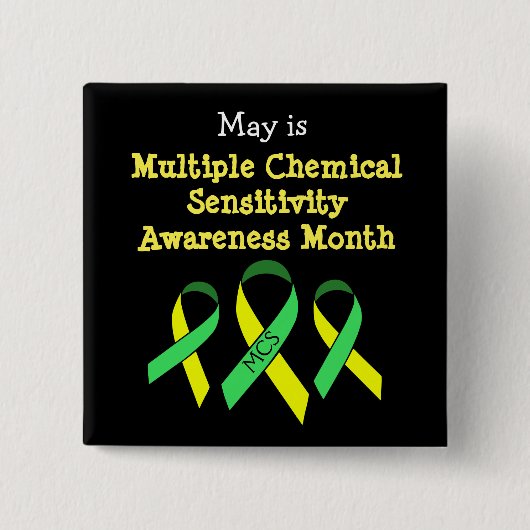 MCS Multiple Chemical Sensitivity Button (Voorkant)