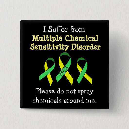 MCS Multiple Chemical Sensitivity Button (Voorkant)