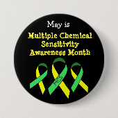 MCS Multiple Chemical Sensitivity Button (Voorkant)