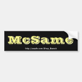 McSame McCain Bumpersticker (Voorkant)