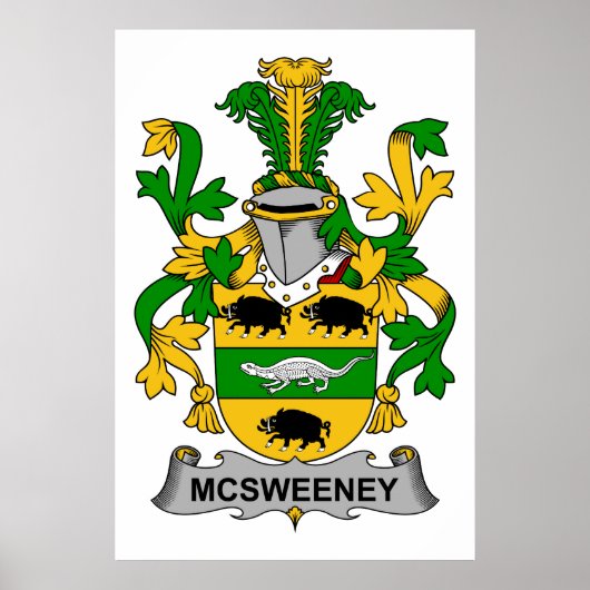 McSweeney Family Crest Poster (Voorkant)