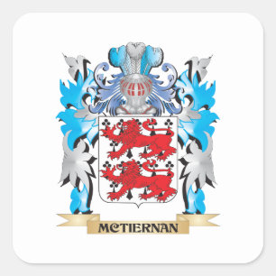 Mctiernan Wapenschild - Family Crest Vierkante Sticker