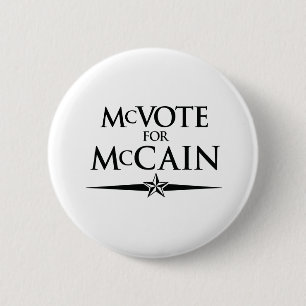 MCVOTE VOOR MCCAIN RONDE BUTTON 5,7 CM