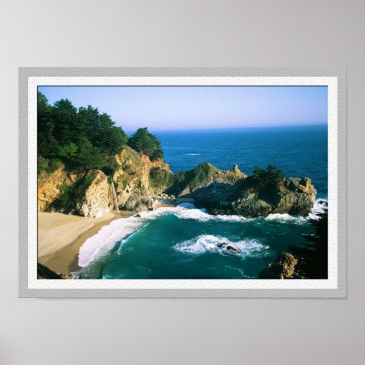 McWay Cove Waterfall Poster (Voorkant)