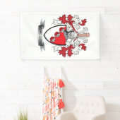 McWilliams Family Crest Coat of Arms Spandoek (Insitu)