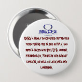 MCWPA Retrovirus Button. Ronde Button 4,0 Cm (Voorkant /achterkant)