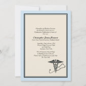 MD Afstuderen Uitnodiging blauw (Voorkant)