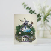 MD Alina Butterfly Dragon Briefkaart (Staand voorkant)