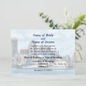 MD - Baltimore Skyline and Harbour Wedding Product Kaart (Staand voorkant)