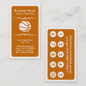 md-basketbalkaart klantenkaartje (Voorkant / Achterkant)