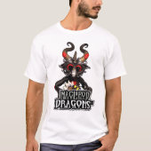 MD Black Dragon Champion D-Dry V-Neck, wit T-shirt (Voorkant)