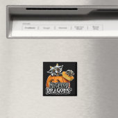 MD Citrouille Dragon Logo Magnet (In Situ (Lave-vaisselle))