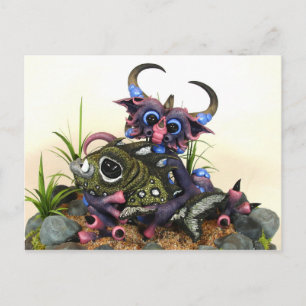 MD Cuddlefish Dragon (Closeup) Briefkaart