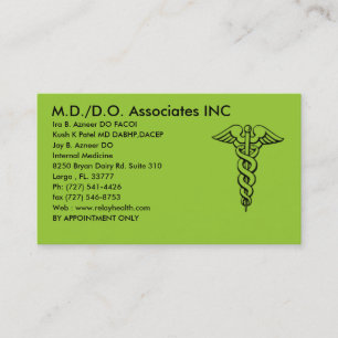 md/do associates inc card - Gepersonaliseerd Visitekaartje