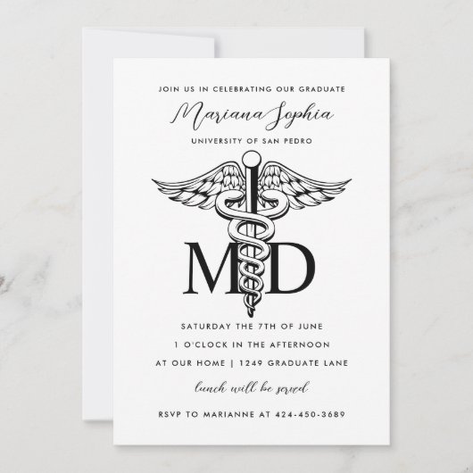 MD Doctor in de geneesmiddelensector Aangepaste kl Kaart (Voorkant)