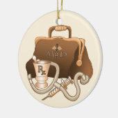 MD Doctor tas Keramisch Ornament (Links)