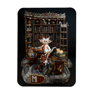 MD Library Dragon 3 x 4 inch Photo Magnet Magneet