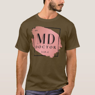 MD Medical Doctor Vers 2 Unieke minimalistische pe T-shirt