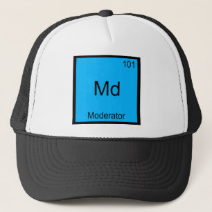 Md - Moderator Funny Chemistry Element Symbol T-sh Trucker Pet