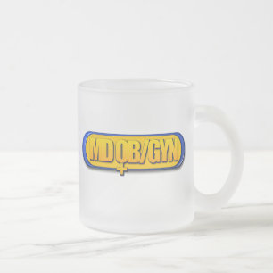 MD OB/GYN LOGO OVAL OBSTETRICS GYNECOLOGY MATGLAS KOFFIEMOK
