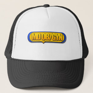 MD OB/GYN LOGO OVAL OBSTETRICS GYNECOLOGY TRUCKER PET