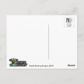 MD Paars leesdrager Briefkaart (Achterkant)