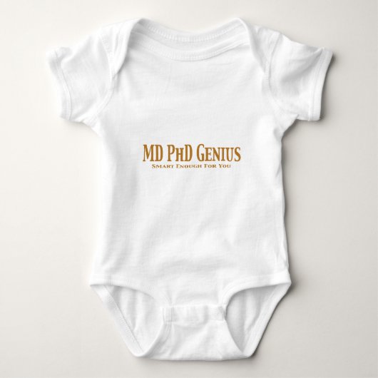 MD PhD Genius Gifts Romper (Voorkant)