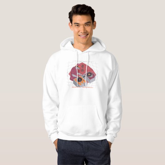 MD Robo-DJ Hoodie (Voorkant volledig)