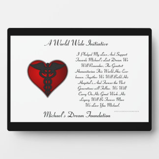 MDF Pledge Plaque Fotoplaat