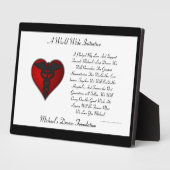 MDF Pledge Plaque Fotoplaat (Zijkant)