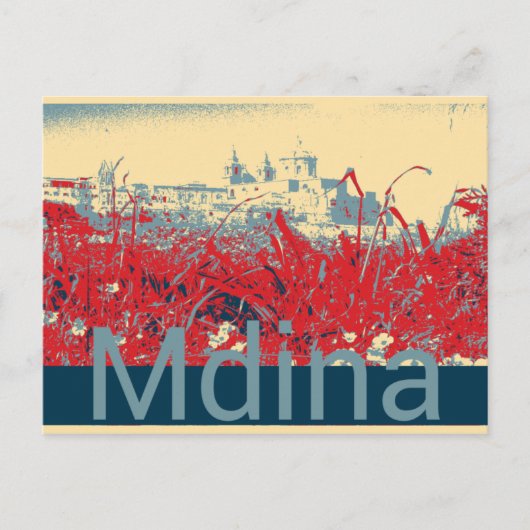 Mdina Briefkaart (Voorkant)