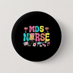 MDS Nurse Heart Valentijnsdag Medische Verpleegkun Ronde Button 5,7 Cm