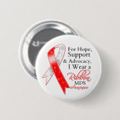 MDS Support Hope Awareness Ronde Button 5,7 Cm (Voorkant /achterkant)