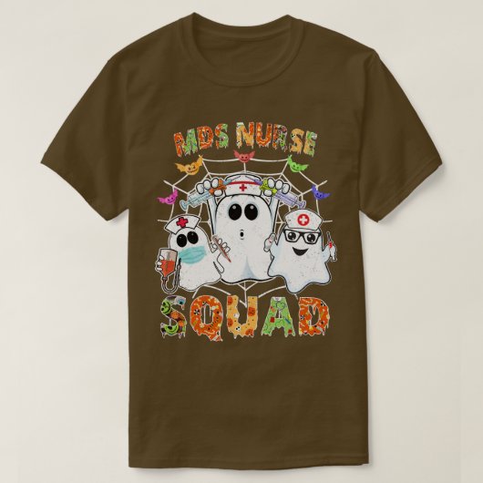 MDS Verpleegster Squad Boo Halloween Matching TShi T-shirt (Design voorkant)