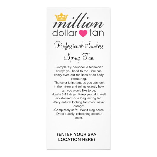 MDT Tan Sales and Instruction Card 2011 Reclamekaart (Voorkant)