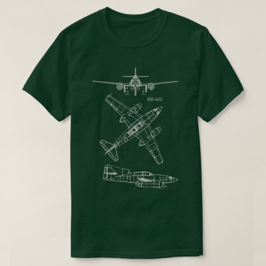 ME262 Concept Blueprints  T-shirt (Design voorkant)