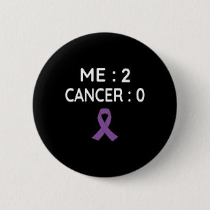 ME2 Kanker 0 Bewustzijn bij alvleesklierkanker Ronde Button 5,7 Cm