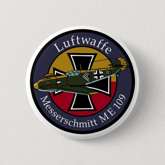 me-109 ronde button 5,7 cm (Voorkant)