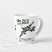 Me 262 Schwalbe Latte Mok (Rechterhoek)