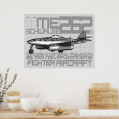 Me 262 Schwalbe Poster (Keuken)