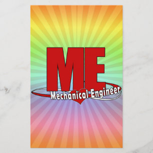 ME BIG RED LOGO MECHANICAL ENGINEER BRIEFPAPIER