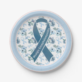 ME/CFS Awareness Ribbon Blue Sunday Papieren Bordje