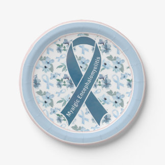 ME/CFS Awareness Ribbon Blue Sunday Papieren Bordje