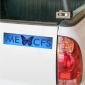 ME/CFS Blue Awareness Butterfly Bumpersticker (Op Truck)