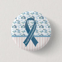 Me/CFS Blue Ribbon Awareness Button