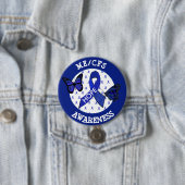 ME/CFS Syndrome Awareness Ribbon Button (In situ)