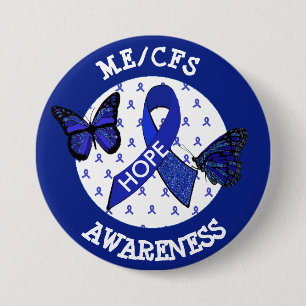 ME/CFS Syndrome Awareness Ribbon Button