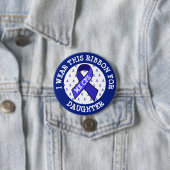 ME/CFS Syndrome Awareness Ribbon Button (In situ)