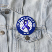 ME/CFS Syndrome Awareness Ribbon Button (In situ)