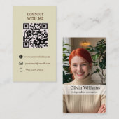 Me connecter - Carte de code QR personnalisée (Devant / Derrière)